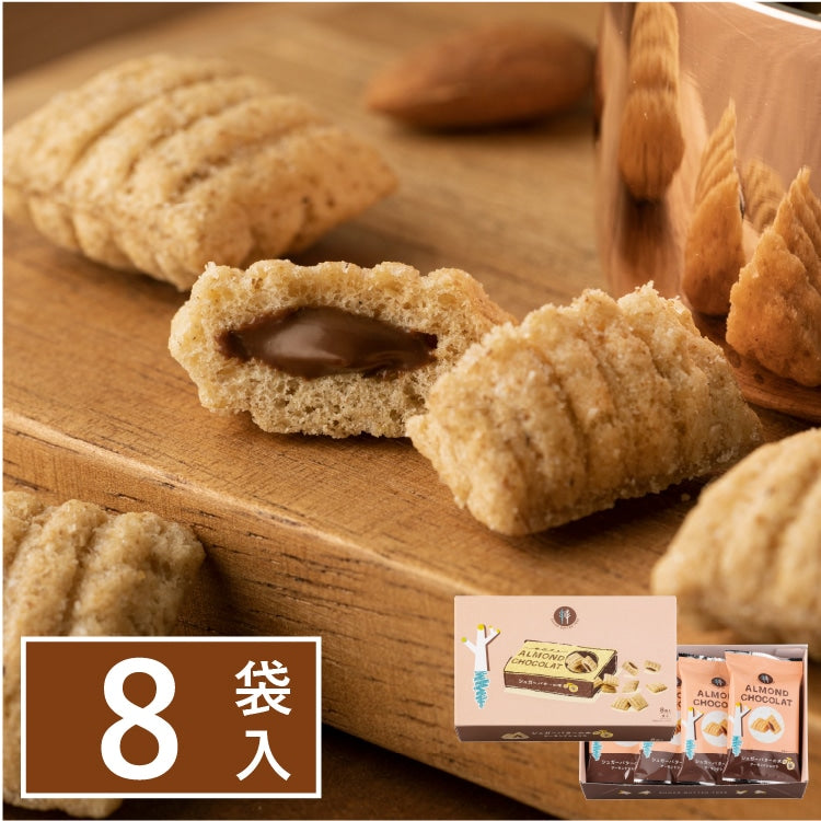 砂糖奶油樹 杏仁巧克力穀物脆球 8袋入 盒裝與內袋