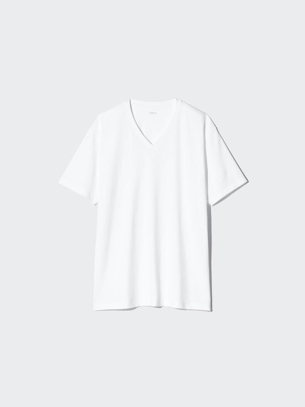 UNIQLO AIRism 棉質 V 領 T 恤 日本代購|東京美物