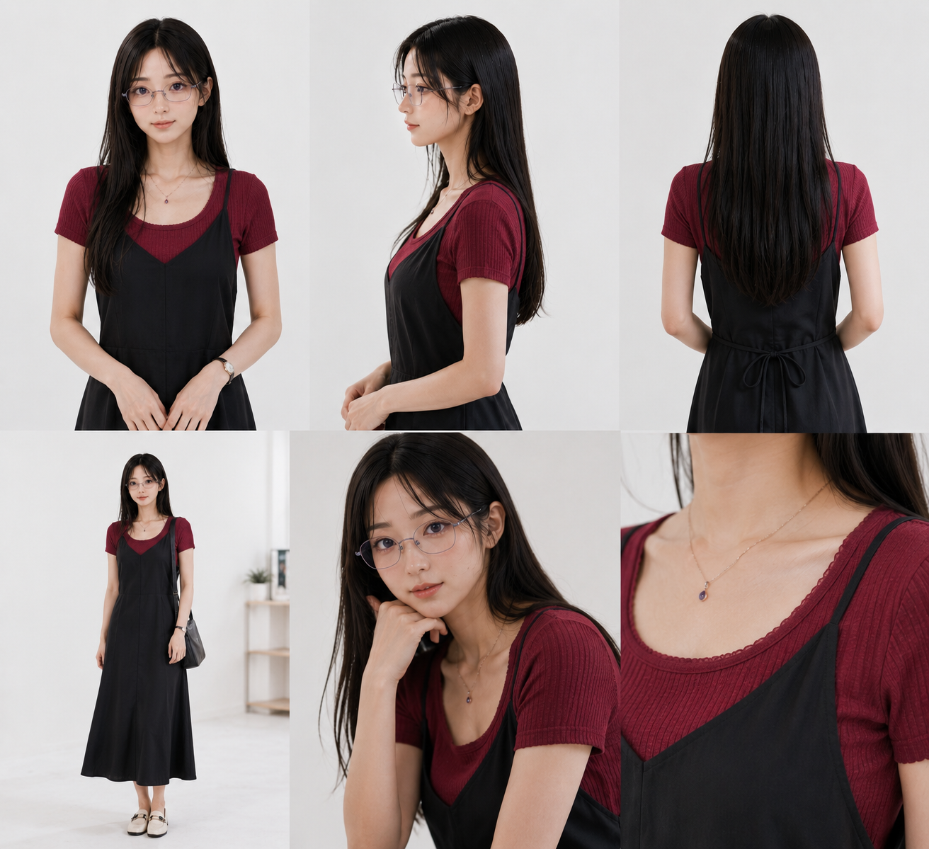 UNIQLO Pointelle 鏤空圓領合身短版 T 恤
