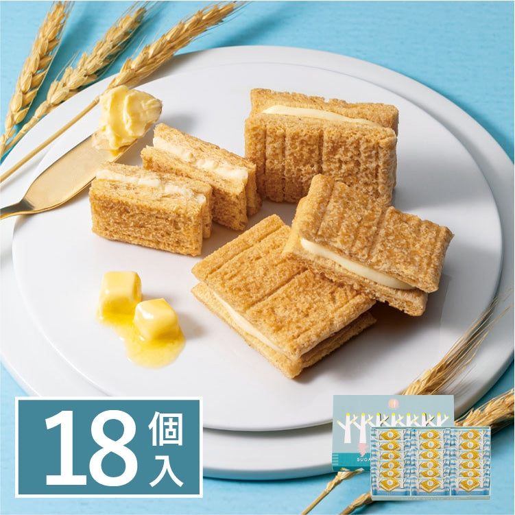砂糖奶油樹 經典白巧克力夾心餅乾 18入 禮盒