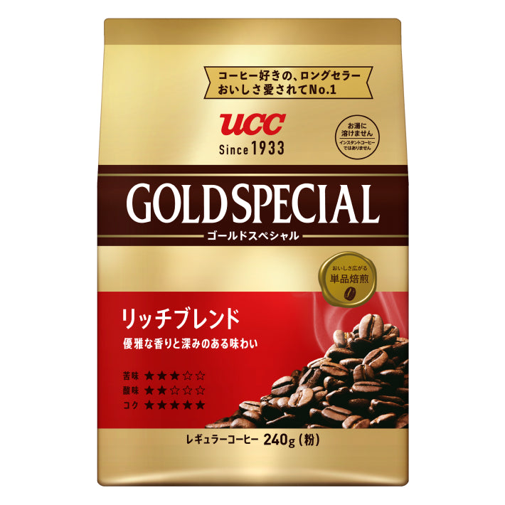 UCC｜GOLD SPECIAL 醇厚綜合咖啡粉 240g