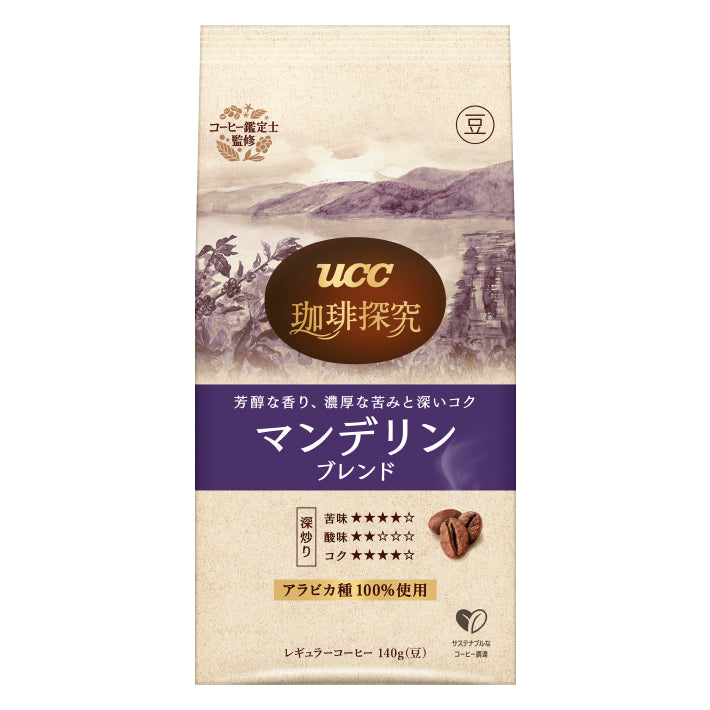 UCC｜珈琲探究 曼特寧綜合 咖啡豆 140g